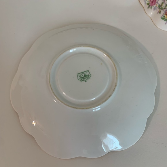 Vintage Shelley Tea Cup & Saucer Rose Trellis - Picture 9 of 11